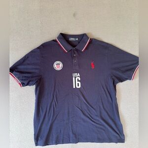 Polo Ralph Lauren USA #16 Polo Shirt‎ Men’s Size 2XLT